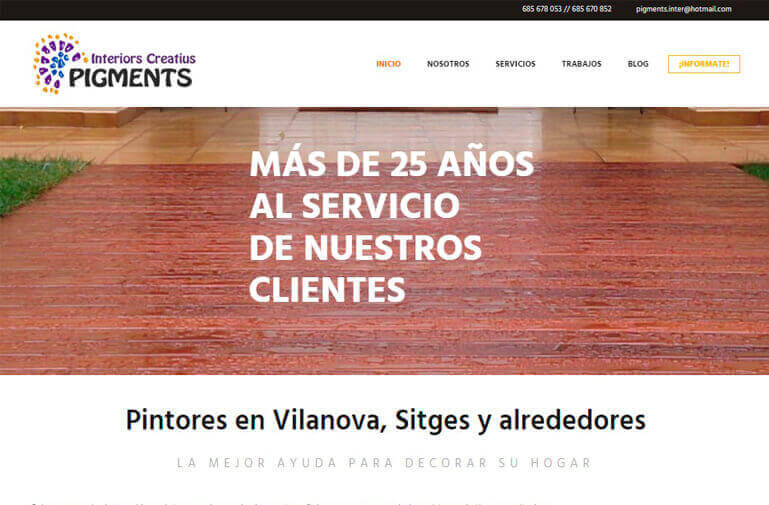 Diseño Web Pintor Vilanova