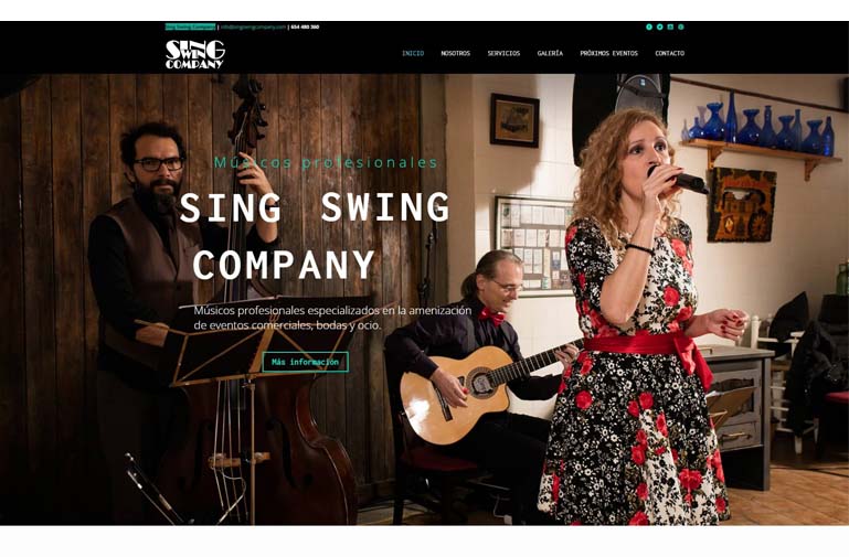 Diseño Web swing sing company