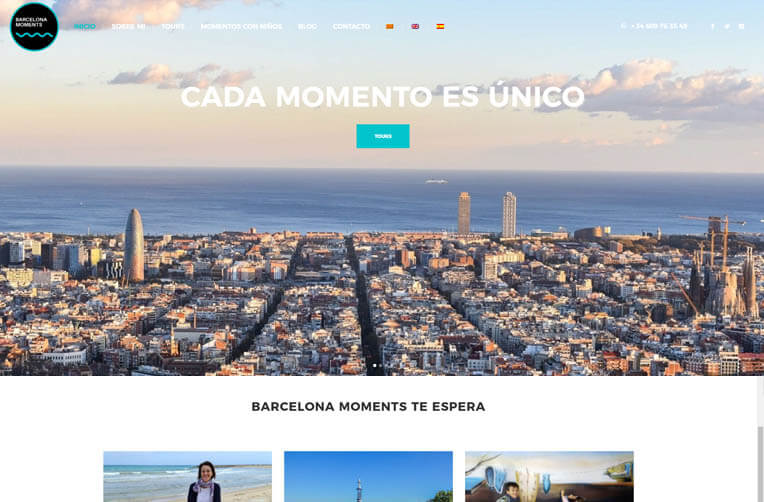 Diseño Web Barcelona moments