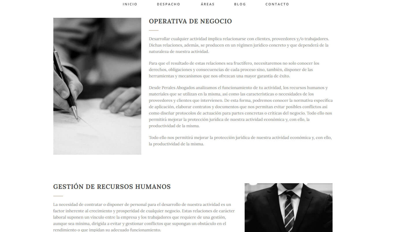 diseño pagina web abogado
